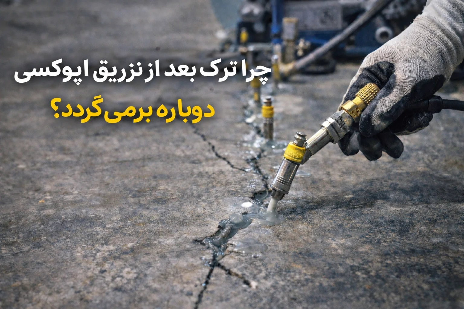 چرا ترک بعد از تزریق اپوکسی دوباره برمی‌گردد